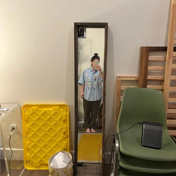 Vintage Embroidered Blue Button Down Shirt - Picture 12 of 15